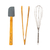 Set De Utensillos De Cocina Bambu C/soporte De Ceramica
