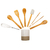 Imagen de Set De Utensillos De Cocina Bambu C/soporte De Ceramica