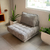 Sillon Sofa 1 Cuerpo Puff Pana Modelo Confort