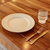 Set De 4 Platos Playos Modernos Rayas Blancos De Porcelana en internet
