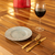 Set De 6 Platos De Postre Moderno Rayas De Porcelana Gris en internet