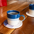 Set De 6 Tazas Y Platos De Porcelana Estilo Noche Moderna