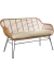 Sillon 2 Cuerpos Rattan Natural Panama - Jacu hogar