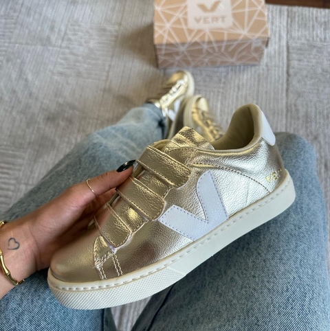 VERT VELCRO DOURADO