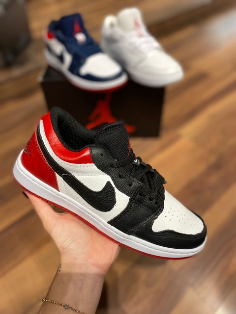 NIKE JORDAN VERMELHO/PRETO COURO