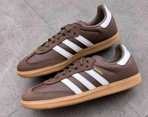 ADIDAS SAMBA FEMININO COURO MARROM - comprar online