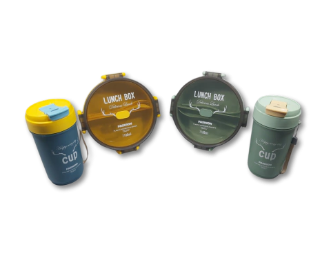 Conjunto Marmita e Copo Lunch Box Fashion