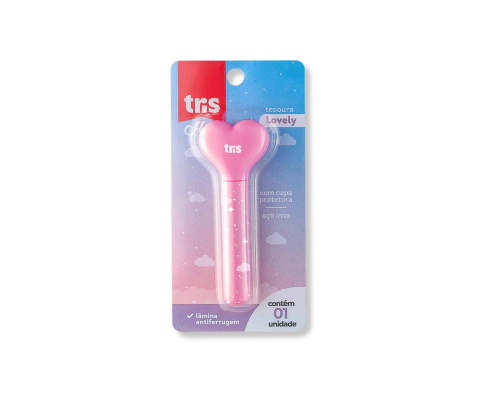 Tesoura Lovely com Capa Protetora - Tris