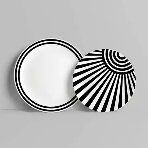 Juego Platos Porcelana Playo + Postre | Solar