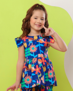 Conjunto Alana Azul Estampa na internet