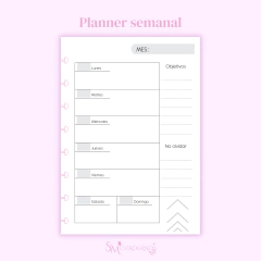 REPUESTO PLANNER SEMANAL X50