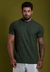 CAMISETA GOLA MEDIA CANELADA MUSGO