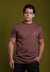 CAMISETA GOLA MÉDIA ESSENCIAL MARROM WOOD