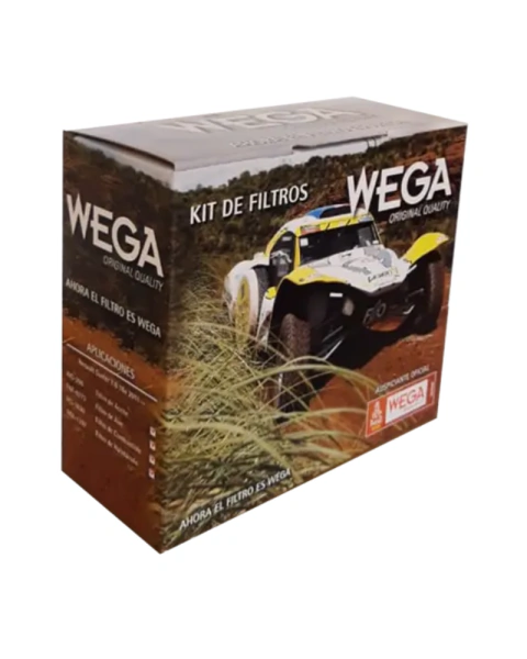 Kit de Filtros para Renault Duster y Duster Oroch (Aire, Aceite, Combustible y Habitáculo) Wega WKL-7002
