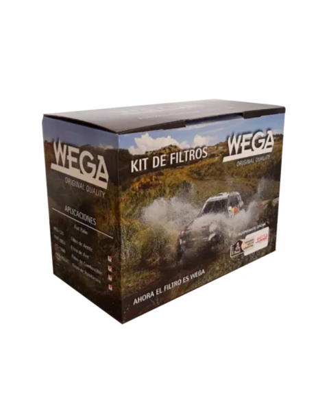 Kit de Filtros para Fiat Palio y Palio Weekend (Aire, Aceite, Combustible y Habitáculo) Wega WKL-5000