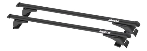 Porta Equipajes Chevrolet Onix 13+ Oval Barras Negras Bracco - comprar online