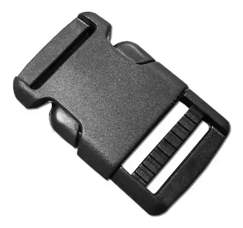 Fecho Engate Rápido p/ Alça Mochila/Bolsa 30mm Preto
