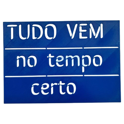 Stencil "Faça dos seus Sonhos um Objetivo"