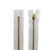 Zíper Metal Ouro Fixo No. 4 NY Modelo ZMA COR 101 Branco