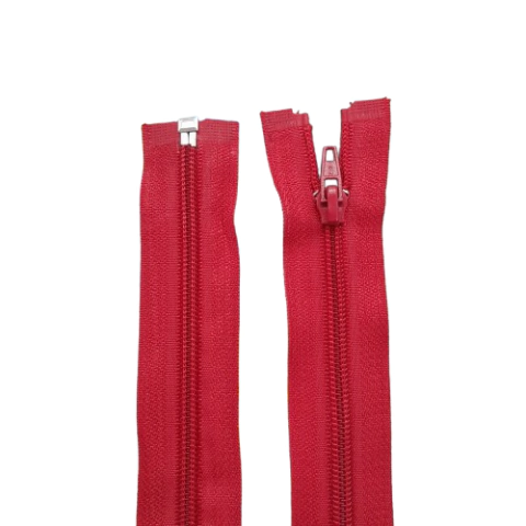 Zíper Nylon Destacável No. 5 NY Modelo ZD COR 145 Vermelho