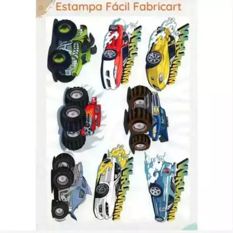 Estampa Fácil - Carros Radicais