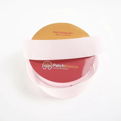 FITA DE GORGURÃO 38MM ROSA BEBE 07