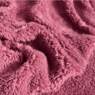Tecido Sherpa/Ted Dupla Face Rose Escuro