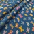 Tricoline Mini Borboletas fundo Azul Petróleo - comprar online