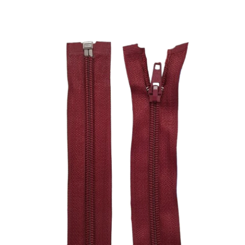 Zíper Nylon Destacável No. 5 NY Modelo ZD COR 527 Bordô