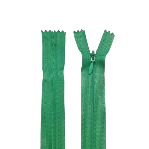 Zíper Nylon Invisível No. 3 NY Modelo ZF COR 540 Verde Bandeira