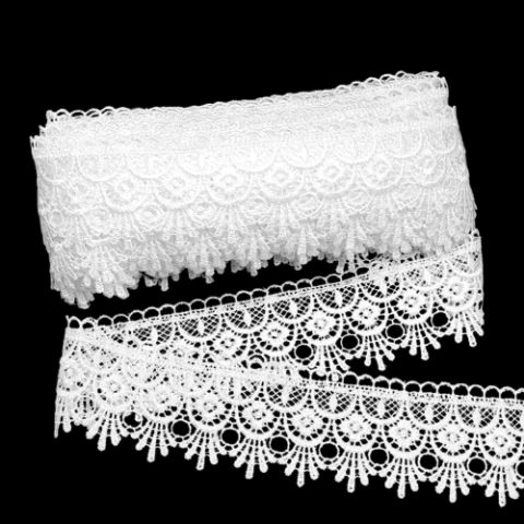 Renda Guipure Girassol Branco