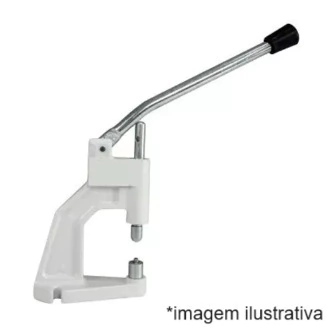 Máquina Manual p/ Pregar Botão de Pressão e Ilhós (Balancin) ALUMINIO BCO