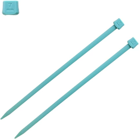 Agulha p/ Trico NY Mod AGU-TRI-PLASTIC Tam 7.0 Cor: Verde