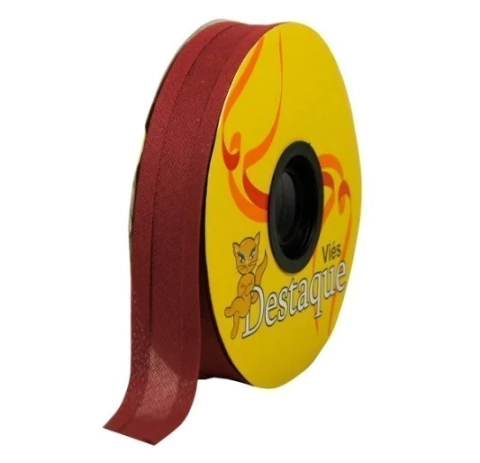 Viés Largo 35mm/23mm Bordô 17