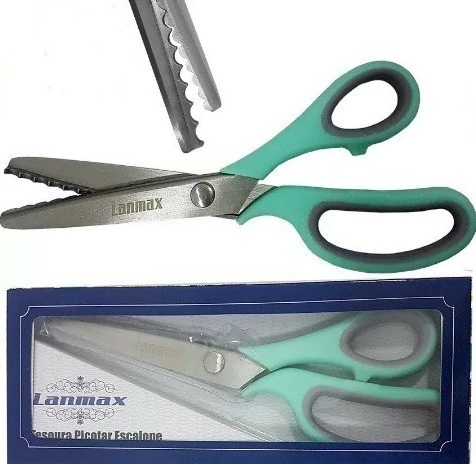 Tesoura Picotar Escalope LANMAX (ONDULADO)