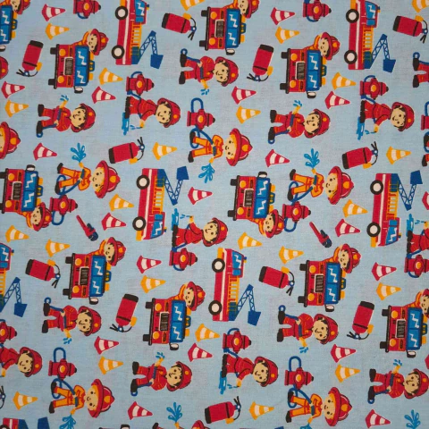 Tricoline Bombeiros fundo Azul