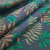 Tricoline Folhagens em tons de verde fundo grafite - comprar online