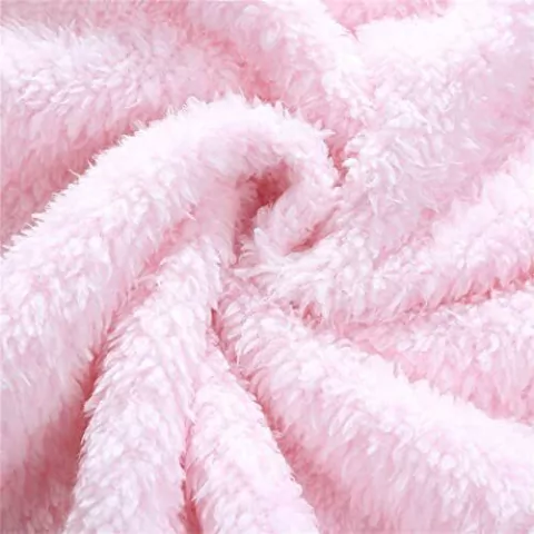 Tecido Sherpa/Ted Dupla Face Rosa Claro