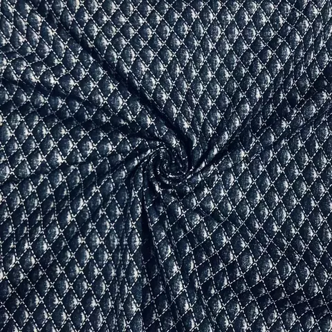 Tricoline Efeito Jeans Matelassê