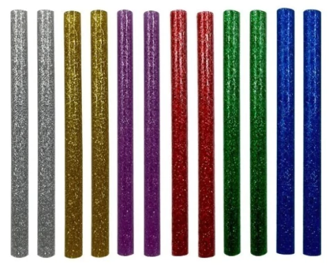 Bastão de Cola Quente 12un. GLITTER