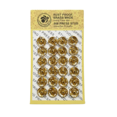 Colchete Pressão Manual 08mm Ouro