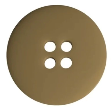 Botão Camisaria 4 Furos 25 mm Bege Escuro 1 un