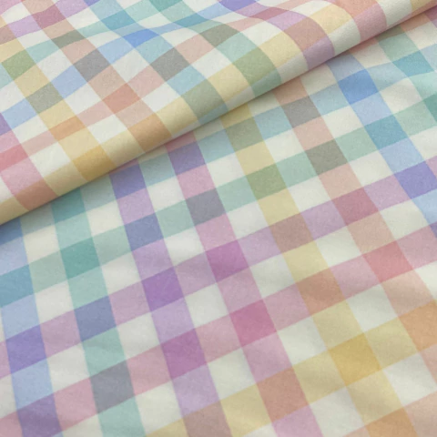 Tricoline Digital Xadrez Colorido