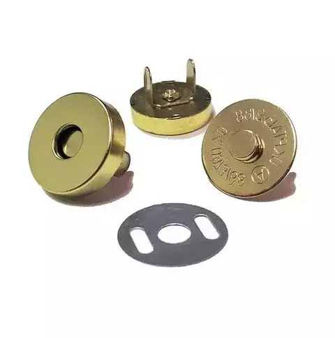 Botão Imantado NY Tam G Cor Dourado Pacote c/ 10 un