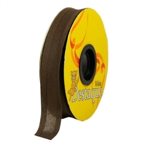 Viés Largo 35mm/23mm Marrom 23