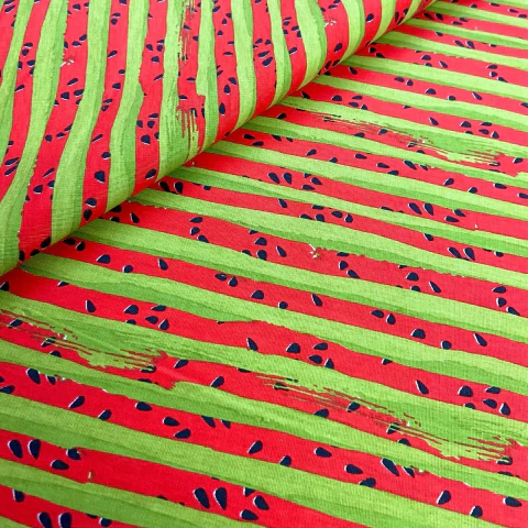 Tricoline Melancia com Listras - comprar online