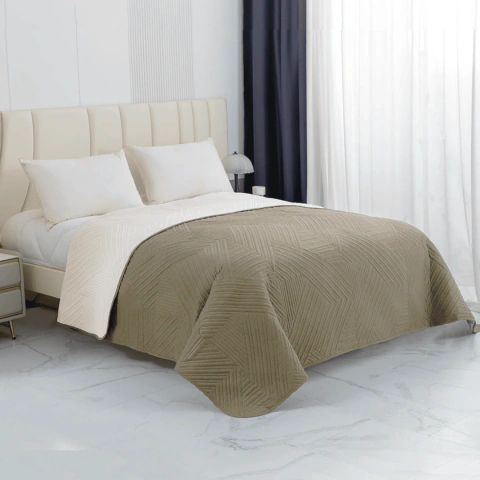 Queen - Cubrecama Quil Reversible Bicolor
