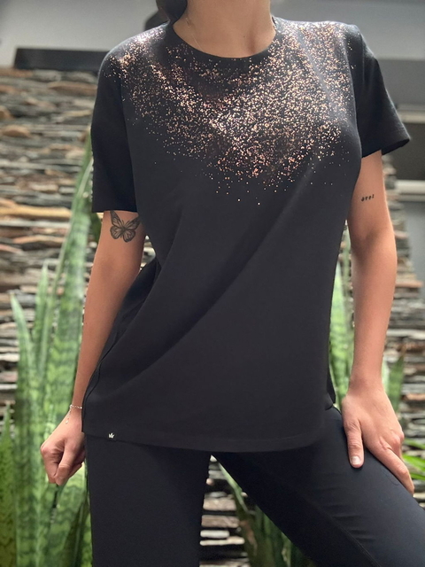 remera lluvia foil N