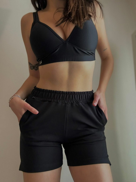short algodon con elastico amplio