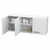 Alacena cocina mueble Mosconi 1,20M Melamina Blanco - comprar online